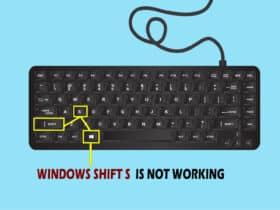 Windows Shift S Is Not Working