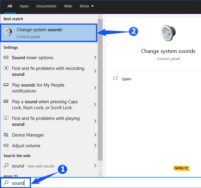 Windows Change system sounds